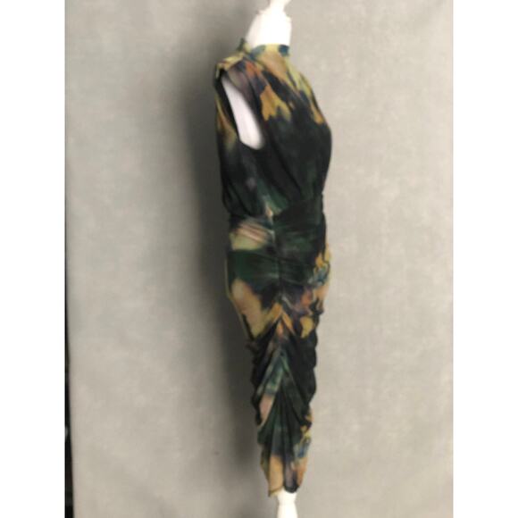 Bar III Mock Neck Dress Women's Petite Large in Dani Dye NEW - Picture 4 of 8